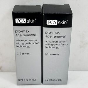 2x PCA Skin Pro-Max Age Renewal Serum Minis - Exp Feb 2027 - Total 0.48 fl oz